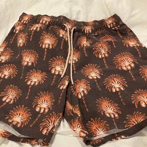 Swim Trunk in Mirage Palm Bayberry X Fair Harbor
